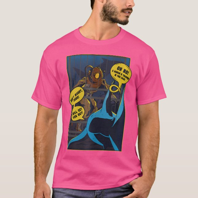 Don'T Worry Dude I Will Get You Out Shark Diving T-Shirt (Front)