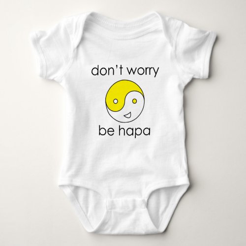 dont worry face baby bodysuit