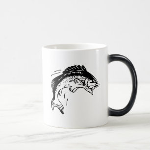 Don't Worry...FISH!! Fishing boat ceramic mug