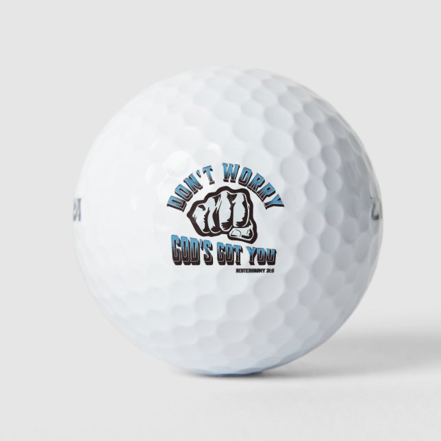 Don't Worry God's Got You Golf Balls (Front)