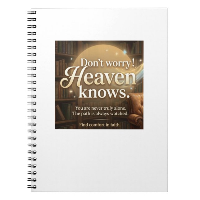 Don't Worry! Heaven Knows  Notebook (Front)