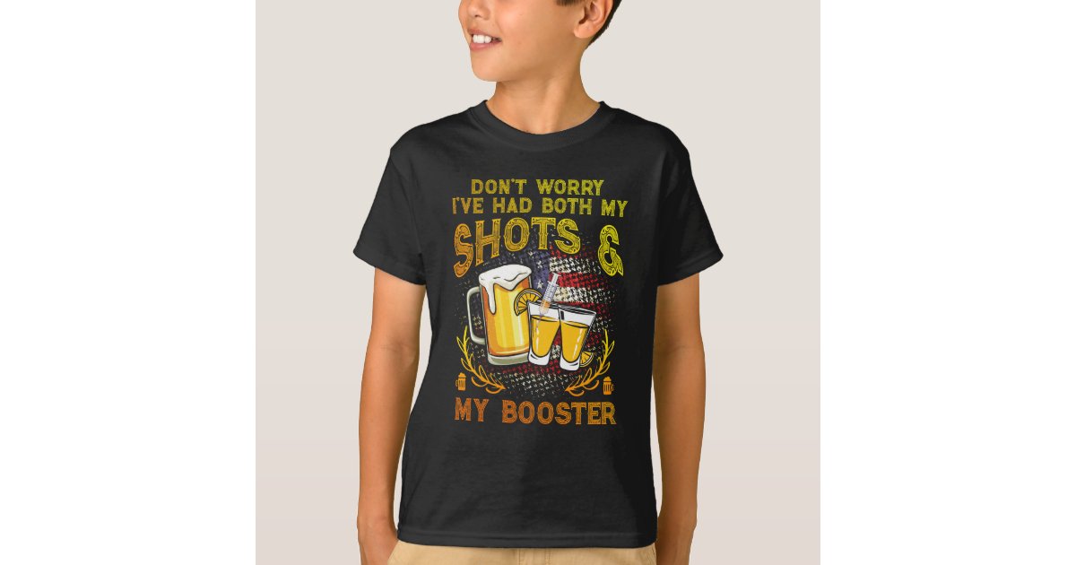 Don't Worry I've Had Both My Shots And Booster Funny Vaccine Retro Men's T-Shirt