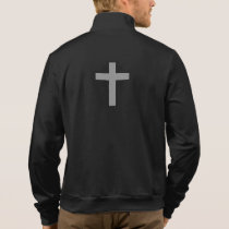 Don't Worry Jogger Jacket w/Gray Flared Cross Don't Worry Jogger Jacket w/Gray Flared Cross
