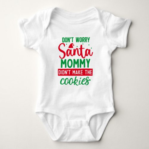 Dont Worry Santa Baby Bodysuit