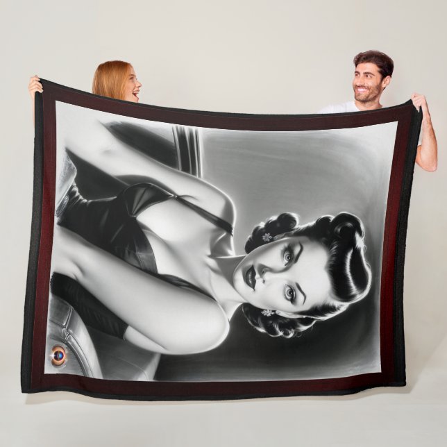 Don't You Believe Me AI Concept Art by Xzendor7 Fleece Blanket (In Situ)