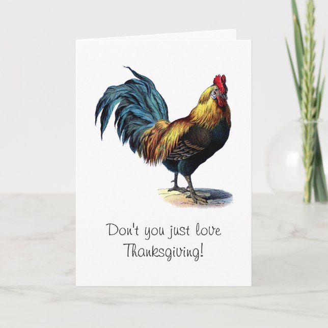 Don't You Just Love Thanksgiving! Holiday Card (Front)
