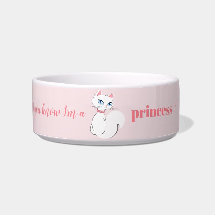princess cat bowl