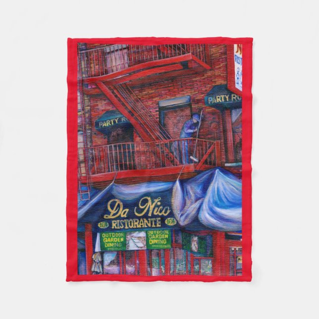 Don't You Love Red Paint? Fleece Blanket (Front)