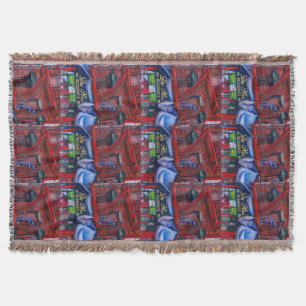 Don't You Love Red Paint? New York City, New York Throw Blanket