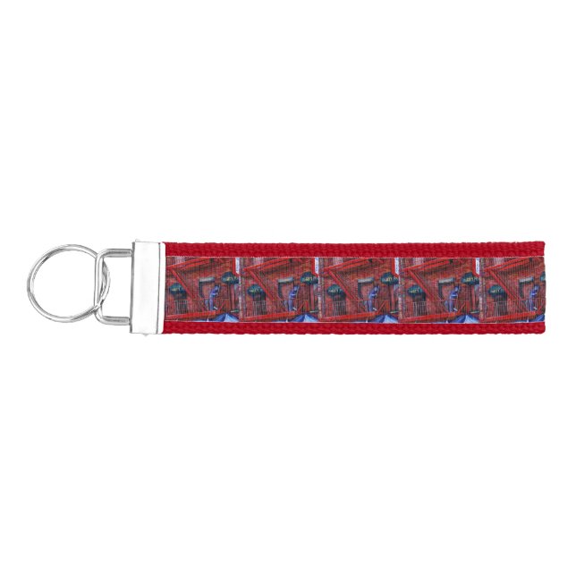Don't You Love Red Paint? Wrist Keychain (Keys on Left)
