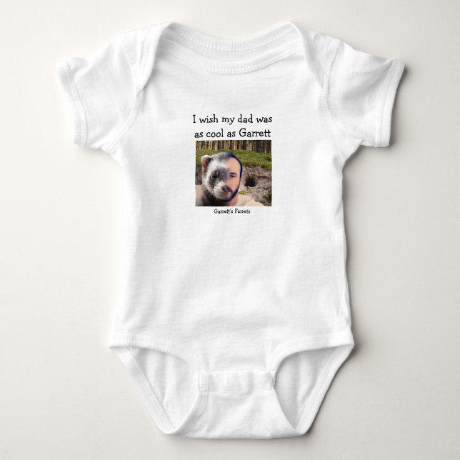 Don't you wish your dad was as cool as Garrett  Baby Bodysuit (Front)