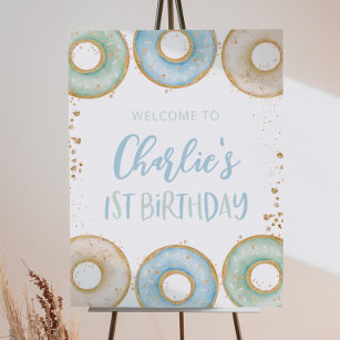 Welcome Sign 1st Birthday One Year of First Year Picture 1 Year Old Poster 1st  Birthday Photo Poster Baby 1st Birthday Poster 
