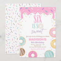 Donut 6th Birthday Party Six Is So Sweet