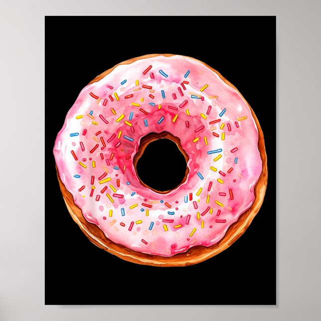 Donut Adult Kids Men Women Doughnut Costume  Poster (Front)