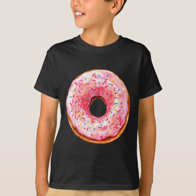 Donut Adult Kids Men Women Doughnut Costume  T-Shirt (Front)