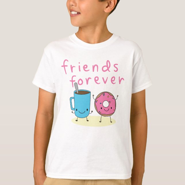 Donut and Coffee Best Friend T-Shirt (Front)