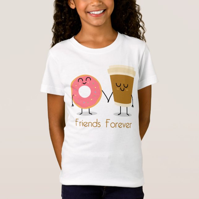 Donut and Coffee Best Friend T-Shirt (Front)