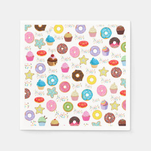 Donut and Cupcakes Napkins