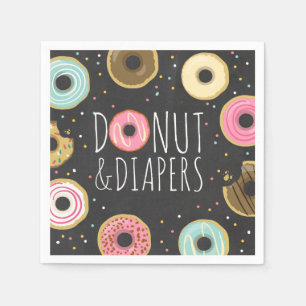 Donut and diapers Paper Napkin Baby sprinkle