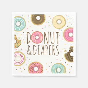 Donut and diapers Paper Napkin Baby sprinkle