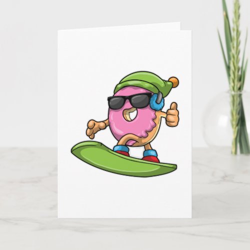 Donut at Snowboarding with Snowboard Card