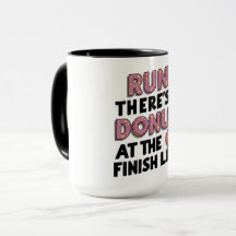 Donut at the Finish Line Funny Fitness Motivation