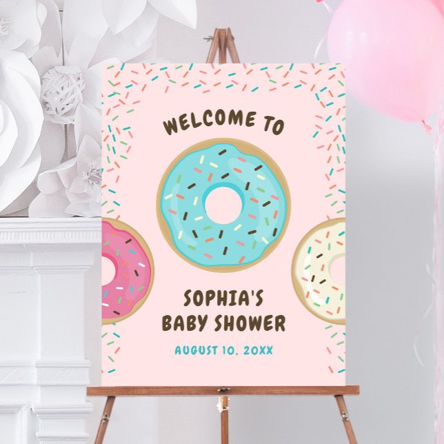 Donut Baby Shower Foam Board Welcome Sign (Creator Uploaded)