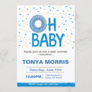 Donut Baby Shower Invitation