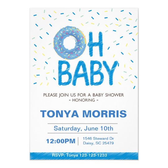 Donut Baby Shower Invitations 8