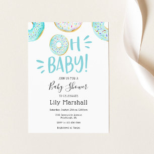 Donut Baby Shower Invitation