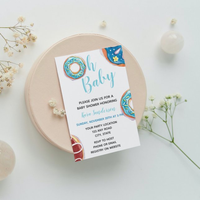 Donut Baby Shower Invitation (Creator Uploaded)