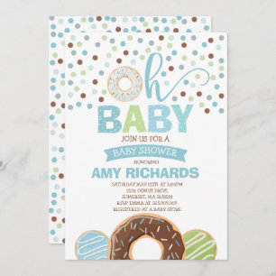 Donut Baby Shower Invitation Donut Sprinkle Shower