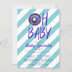 Donut Baby Sprinkle Baby Shower Invitation