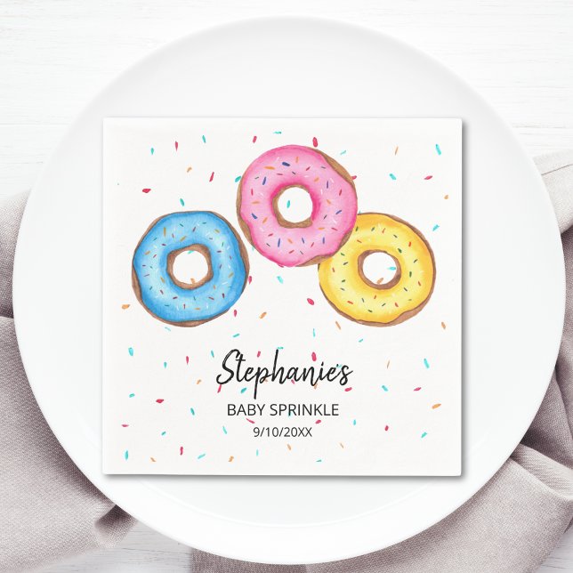Donut Baby Sprinkle Baby Shower Napkins (Creator Uploaded)