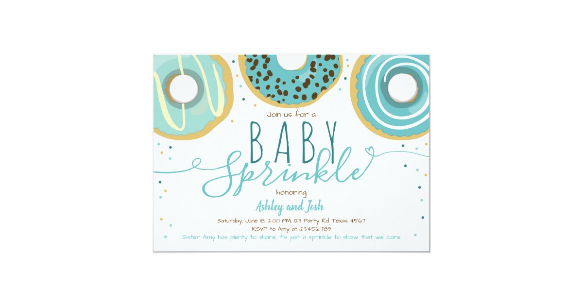 Donut Baby Sprinkle Blue Doughnut Boy Sprinkle Invitation Zazzle Com And, if you're throwing a simple celebration for the new parents, we've got you covered with unique baby sprinkle invitations and customizable keepsakes like. donut baby sprinkle blue doughnut boy sprinkle invitation zazzle com