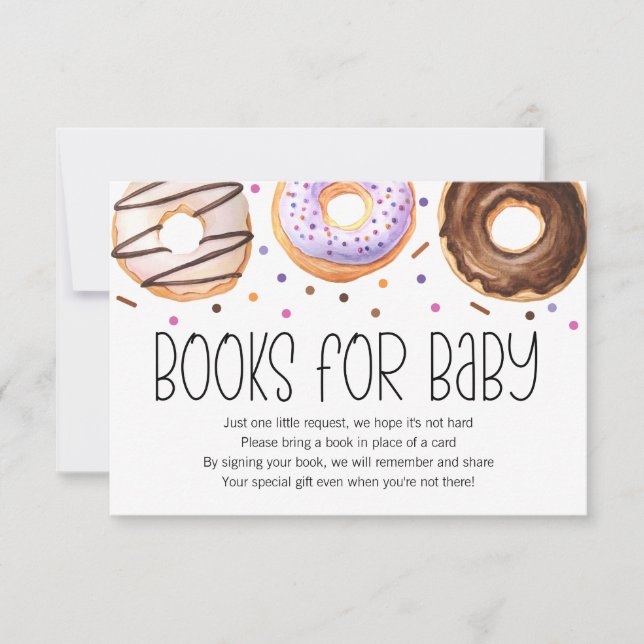 Donut Baby Sprinkle Books for Baby Card (Front)