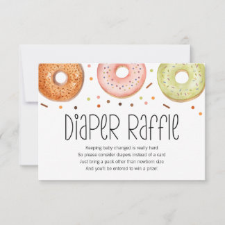Donut Baby Sprinkle Diaper Raffle Card