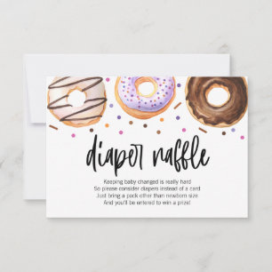 Donut Baby Sprinkle Diaper Raffle Card