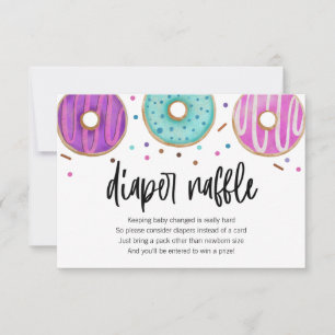 Donut Baby Sprinkle Diaper Raffle Card