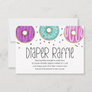 Donut Baby Sprinkle Diaper Raffle Card