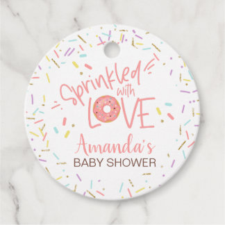 Donut Baby Sprinkle Favor Tag