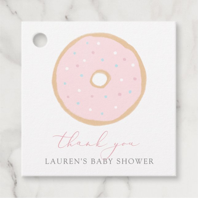 Donut Baby Sprinkle Favor Tags (Front)