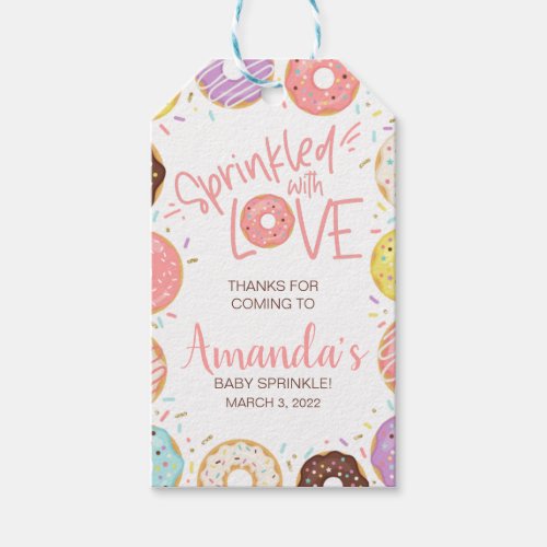 Donut Baby Sprinkle Gift Tag