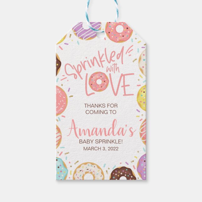 Donut Baby Sprinkle Gift Tag (Front)