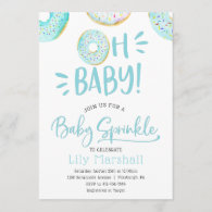 Donut Baby Sprinkle Invitation