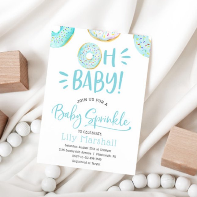 Donut Baby Sprinkle Invitation (Creator Uploaded)