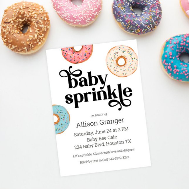 Donut Baby Sprinkle Invitation (Creator Uploaded)