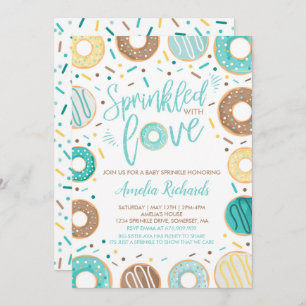 Donut Baby Sprinkle Invitation Sprinkled With Love