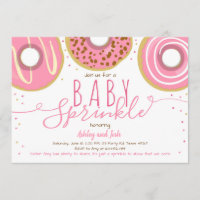 Donut Baby Sprinkle Pink Doughnut Girl Sprinkle