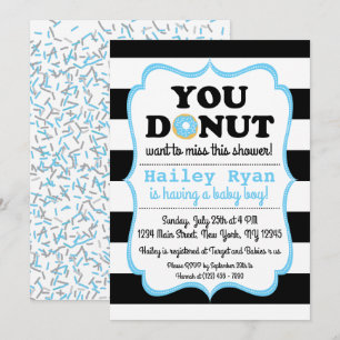 Donut Baby Sprinkle Shower Invitation